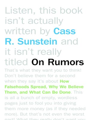 cover image of On Rumors